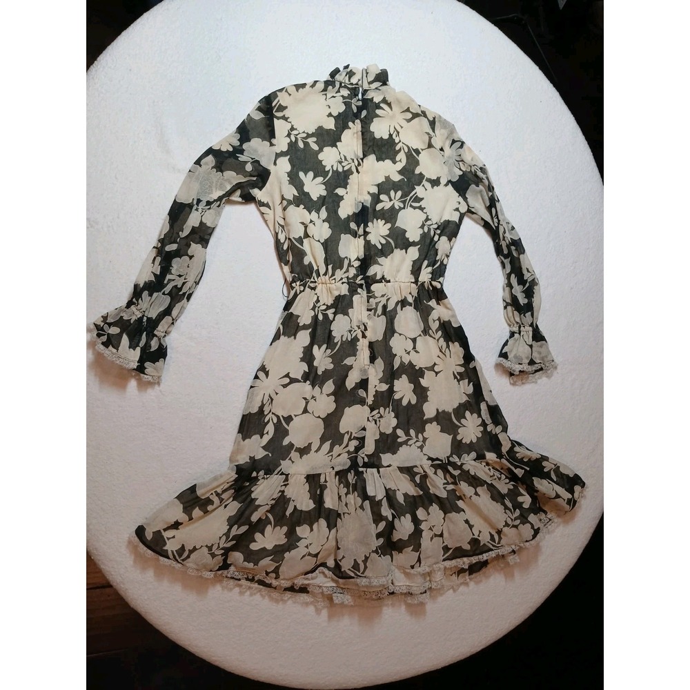 GILLIAN Vintage Long-Sleeve Midi Dress Size 14 - Picture 6 of 8